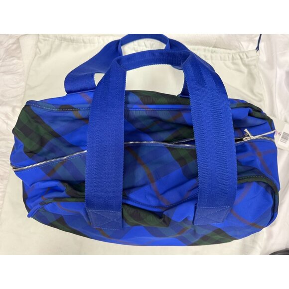 Burberry Medium Shield Duffle Bag In‎ Knight Check Nylon With COA - Picture 1 of 13